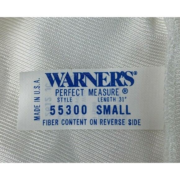 Vintage Warners Women's Ivory Silky Slip Skirt Silky Nylon Lace Trim Size Small - Picture 6 of 7